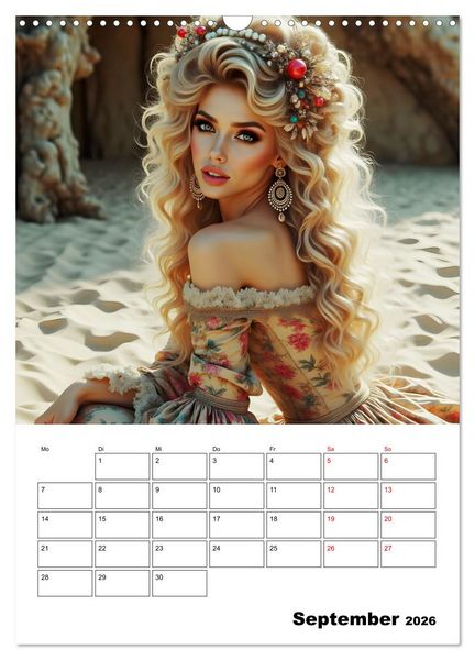 Produktbild: W&uuml;stenk&ouml;niginnen (Wandkalender 2026 DIN A3 hoch), CALVENDO Monatskalender