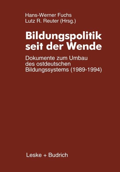 Produktbild: Bildungspolitik seit der Wende
