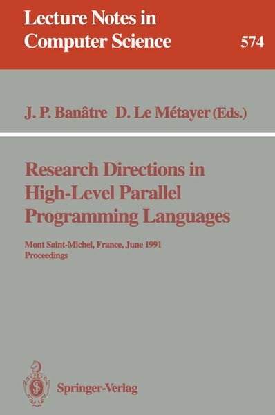 Produktbild: Research Directions in High-Level Parallel Programming Languages