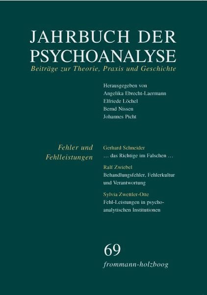 Produktbild: Jahrbuch der Psychoanalyse / Band 69: Fehler und Fehlleistungen