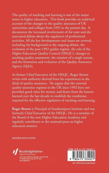 Produktbild: Quality Assurance in Higher Education