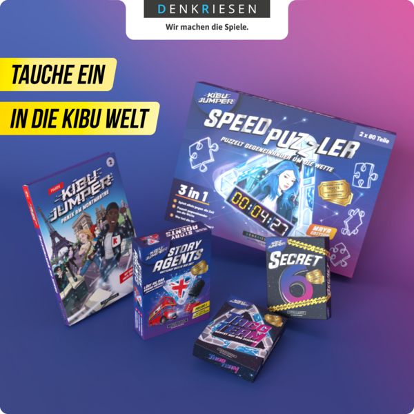 Produktbild: DENKRIESEN - KIBU JUMPER&reg; - Super Ditscher - "Wer gewinnt das Match?"