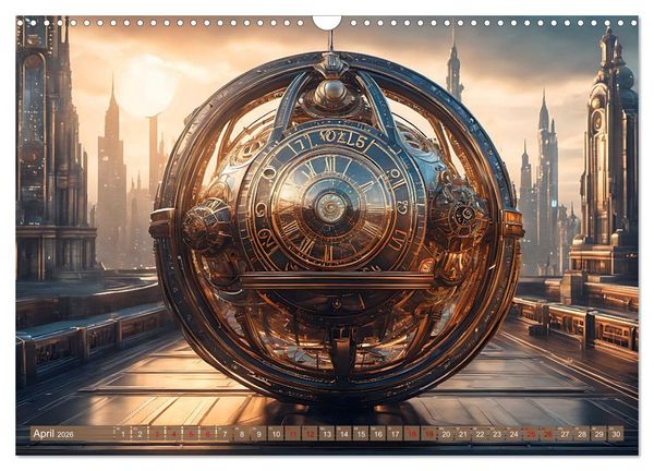 Produktbild: Steampunk Maschinenwelt (Wandkalender 2026 DIN A3 quer), CALVENDO Monatskalender