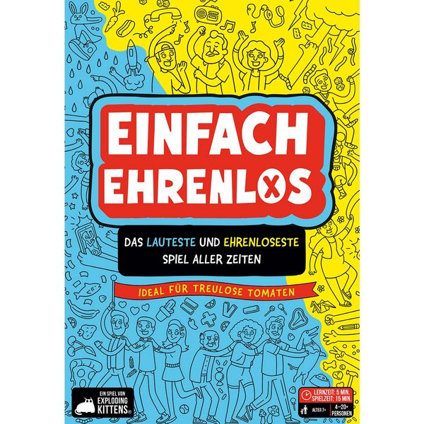 Produktbild: Exploding Kittens - Einfach Ehrenlos, Partyspiel