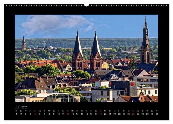 Produktbild: Heidelberg Views - Heidelberger Ansichten (Wandkalender 2026 DIN A2 quer), CALVENDO Monatskalender
