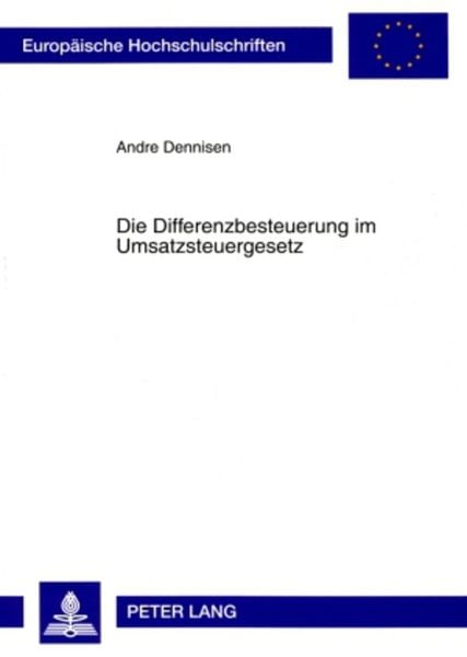 Produktbild: Die Differenzbesteuerung im Umsatzsteuergesetz