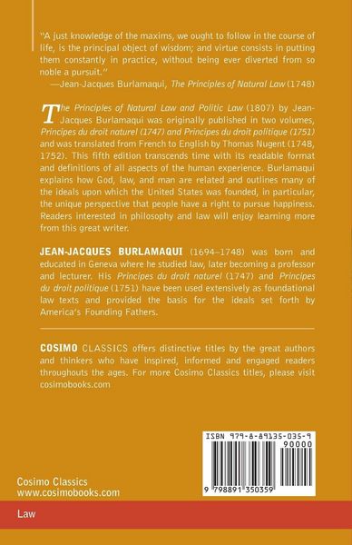 Produktbild: The Principles of Natural and Politic Law (Two Volumes in One)