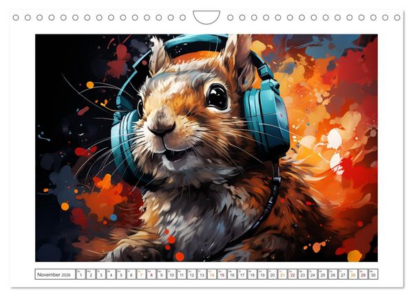 Produktbild: Musik Safari (Wandkalender 2026 DIN A4 quer), CALVENDO Monatskalender