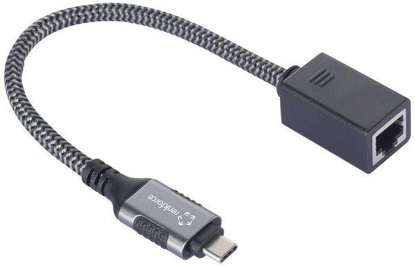 Produktbild: Renkforce USB-C&reg; to Gigabit Ethernet Mini Adapter Netzwerkadapter USB-A (USB 3.2 Gen 1)