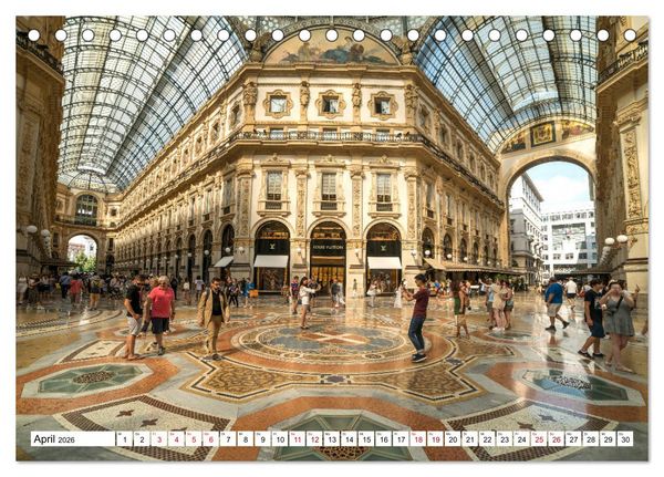 Produktbild: Italien - Mailand (Tischkalender 2026 DIN A5 quer), CALVENDO Monatskalender