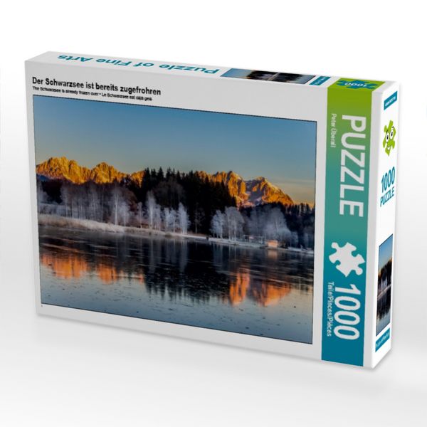 Produktbild: CALVENDO Puzzle Der Schwarzsee ist bereits zugefrohren | 1000 Teile Lege-Gr&ouml;&szlig;e 64 &times; 48 cm Foto-Puzzle f&uuml;r gl&uuml;ckliche Stunden