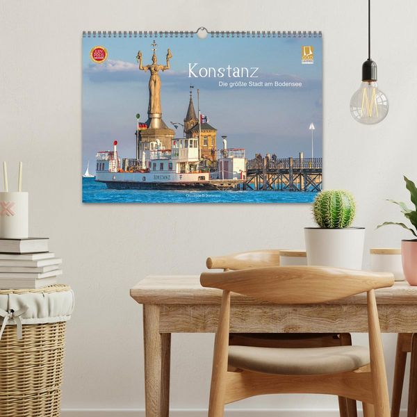 Produktbild: Konstanz - die gr&ouml;&szlig;te Stadt am Bodensee (Wandkalender 2026 DIN A3 quer), CALVENDO Monatskalender