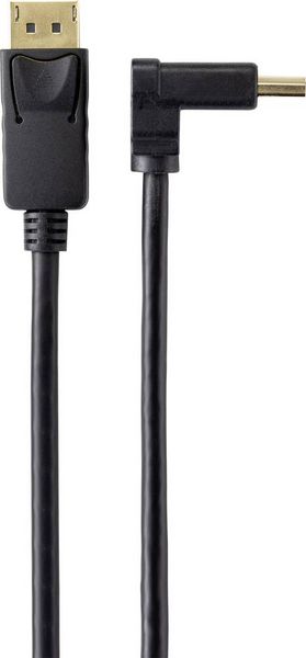 Produktbild: Renkforce DisplayPort Anschlusskabel DisplayPort Stecker, DisplayPort Stecker 2.00 m Schwarz SP-9163792 vergoldete Steckkontakte DisplayPort-Kabel