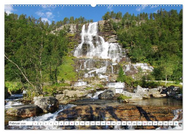 Produktbild: Norwegen PUR (hochwertiger Premium Wandkalender 2026 DIN A2 quer), Kunstdruck in Hochglanz