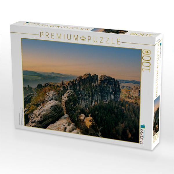 Produktbild: CALVENDO Puzzle Schrammsteinaussicht | 1000 Teile Lege-Gr&ouml;&szlig;e 64x48cm Foto-Puzzle f&uuml;r gl&uuml;ckliche Stunden