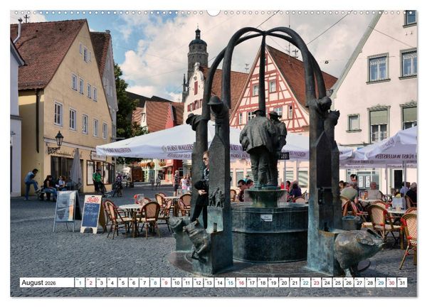 Produktbild: N&ouml;rdlingen - Eine runde Sache (hochwertiger Premium Wandkalender 2026 DIN A2 quer), Kunstdruck in Hochglanz