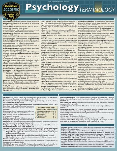 Produktbild: Psychology Terminology