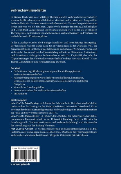 Produktbild: Verbraucherwissenschaften