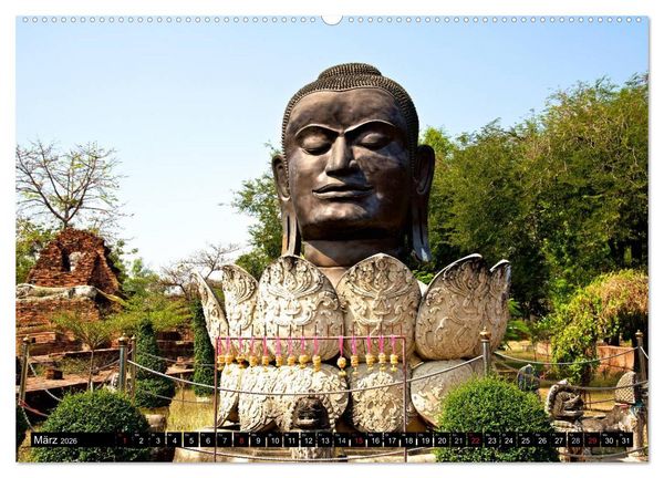 Produktbild: Ayutthaya - Thailands alte Hauptstadt (Wandkalender 2026 DIN A2 quer), CALVENDO Monatskalender