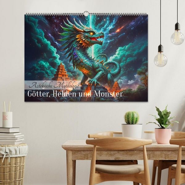 Produktbild: Aztekische Mythologie - G&ouml;tter, Helden und Monster (Wandkalender 2026 DIN A2 quer), CALVENDO Monatskalender