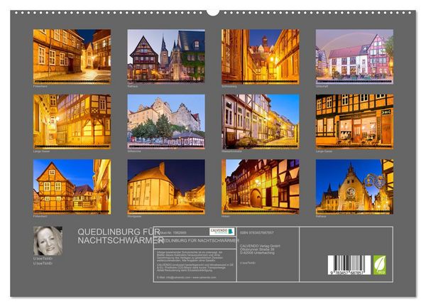 Produktbild: QUEDLINBURG F&Uuml;R NACHTSCHW&Auml;RMER (hochwertiger Premium Wandkalender 2026 DIN A2 quer), Kunstdruck in Hochglanz