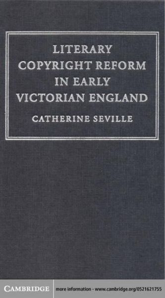 Produktbild: Literary Copyright Reform in Early Victorian England
