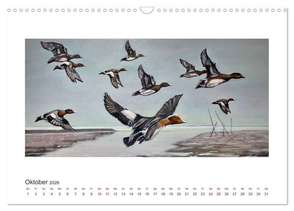 Produktbild: Auf leichten Schwingen - Zugv&ouml;gel (Wandkalender 2026 DIN A3 quer), CALVENDO Monatskalender