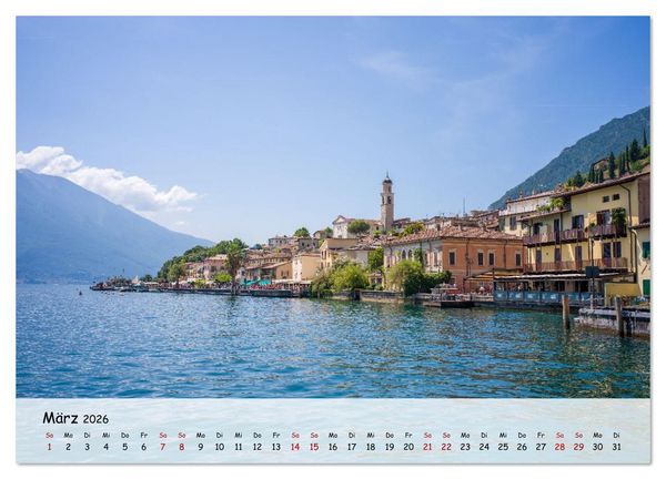 Produktbild: Limone sul Garda - Traumhaftes St&auml;dtchen am Gardasee (hochwertiger Premium Wandkalender 2026 DIN A2 quer), Kunstdruck in Hochglanz