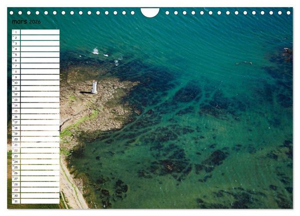 Produktbild: Le Golfe du Morbihan vu du ciel (Calendrier mural 2026 DIN A4 vertical), CALVENDO calendrier mensuel