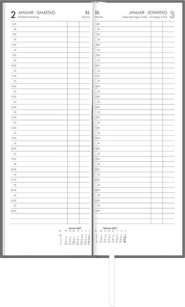 Produktbild: Tagevormerkbuch Leinen 1T/1S 2027