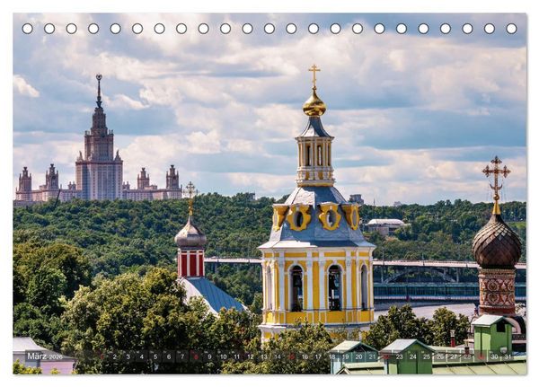 Produktbild: Moskauer Perspektiven (Tischkalender 2026 DIN A5 quer), CALVENDO Monatskalender