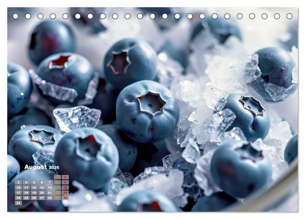 Produktbild: Superfood Blaubeeren und Erdbeeren (Tischkalender 2026 DIN A5 quer), CALVENDO Monatskalender