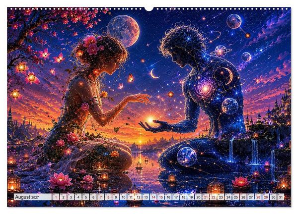 Produktbild: Traumwelten zwischen Zeit und Fantasie (hochwertiger Premium Wandkalender 2027 DIN A2 quer), Kunstdruck in Hochglanz