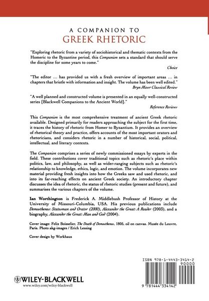 Produktbild: A Companion to Greek Rhetoric