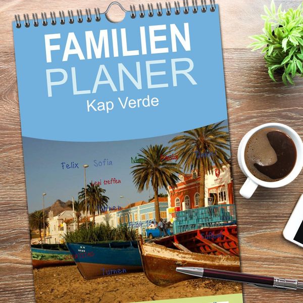 Produktbild: Familienplaner 2026 - Kap Verde mit 5 Spalten (Wandkalender, 21 x 45 cm) CALVENDO