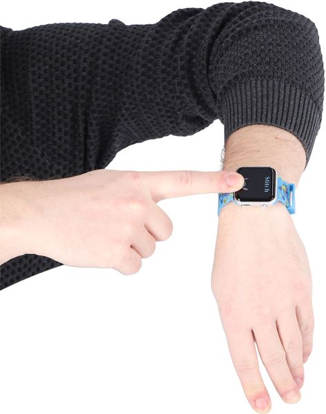 Produktbild: Accutime LED-Kinderuhr Lilo & Stitch (blau), Stitch Digitaluhr mit LED-Anzeige