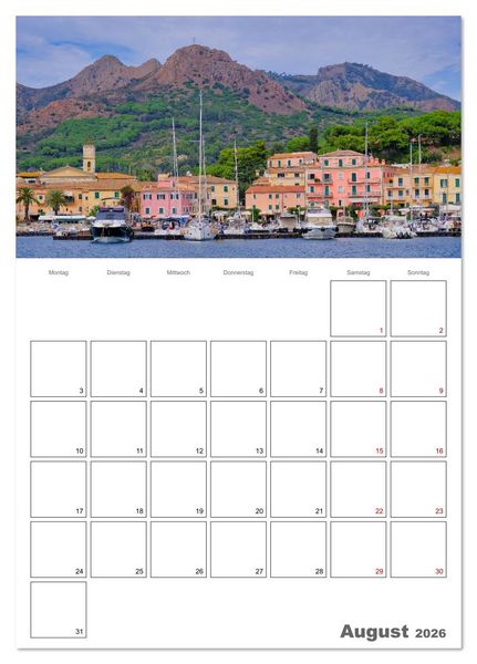 Produktbild: Faszinierendes Elba (Tischkalender 2026 DIN A5 hoch), CALVENDO Monatskalender