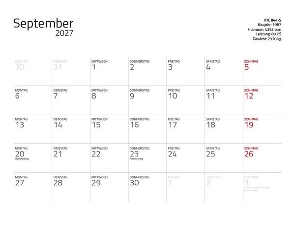 Produktbild: Traktor Klassiker 2027 &ndash; Eintragkalender