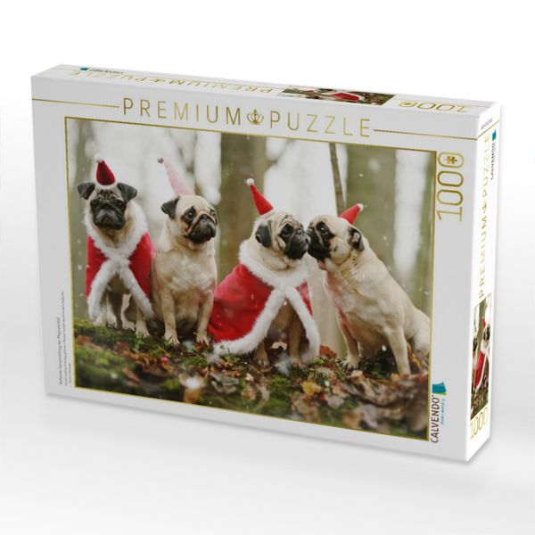 Produktbild: CALVENDO Puzzle Geheime Versammlung der Mopswichtel | 1000 Teile Lege-Gr&ouml;&szlig;e 64x48cm Foto-Puzzle f&uuml;r gl&uuml;ckliche Stunden