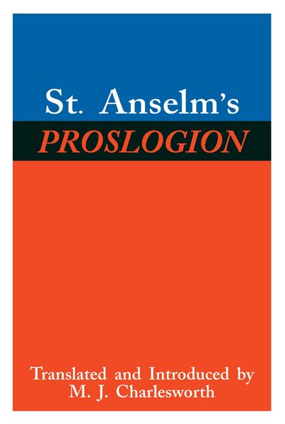 Produktbild: St. Anselm's Proslogion