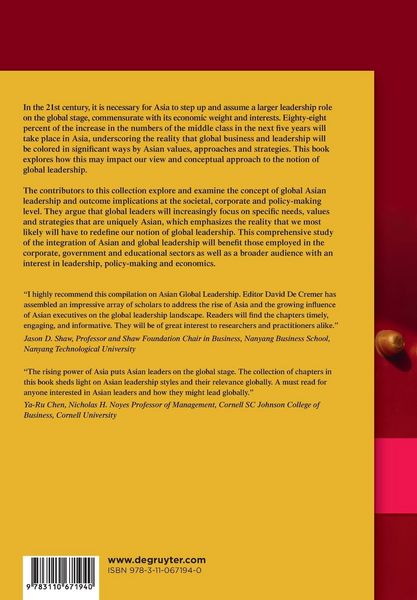 Produktbild: On the Emergence and Understanding of Asian Global Leadership