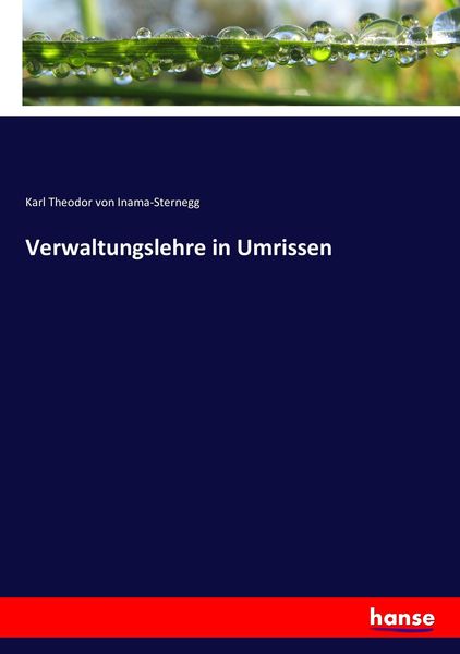 Produktbild: Verwaltungslehre in Umrissen