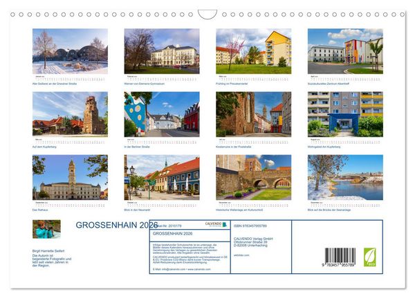 Produktbild: GROSSENHAIN 2026 (Wandkalender 2026 DIN A3 quer), CALVENDO Monatskalender