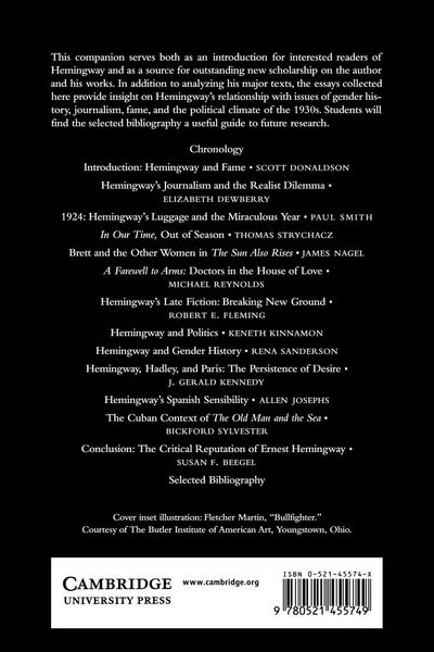 Produktbild: The Cambridge Companion to Hemingway
