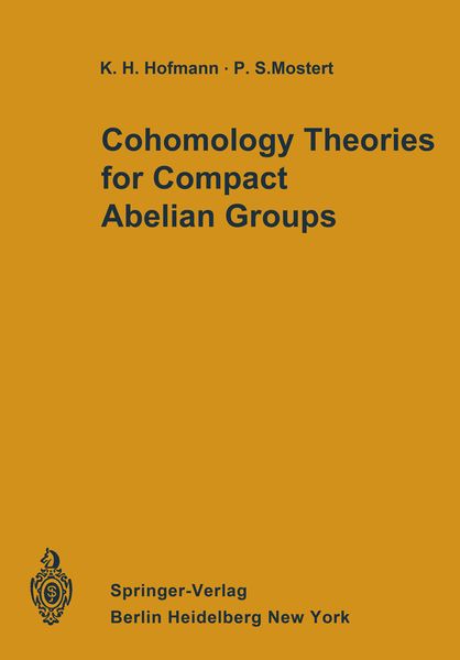 Produktbild: Cohomology Theories for Compact Abelian Groups