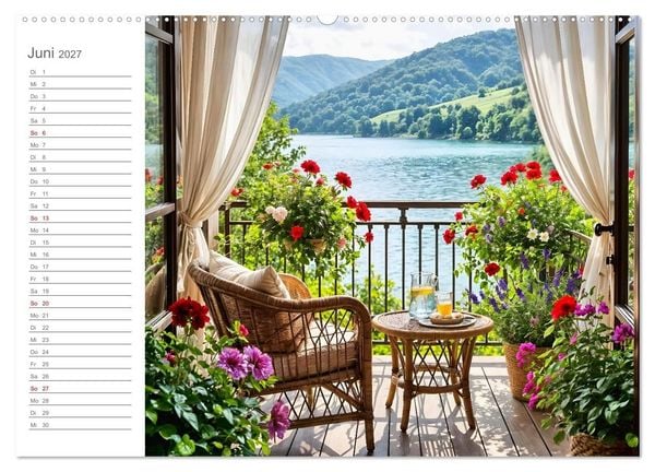 Produktbild: Zuhause im Augenblick - Lieblingspl&auml;tze zum Innehalten (hochwertiger Premium Wandkalender 2027 DIN A2 quer), Kunstdruck in Hochglanz