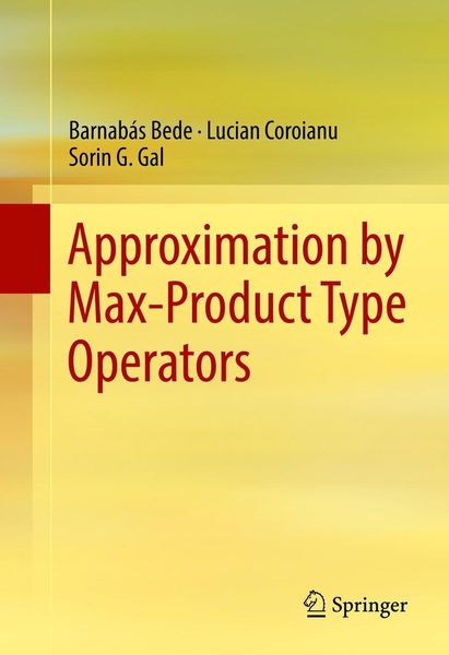 Produktbild: Approximation by Max-Product Type Operators