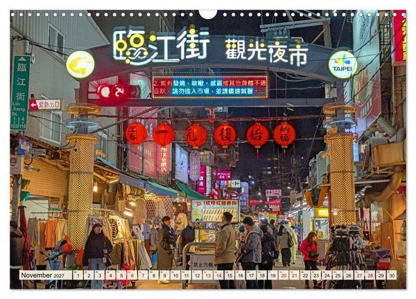 Produktbild: Taipeh &ndash; Tradition trifft Moderne (Wandkalender 2027 DIN A3 quer), CALVENDO Monatskalender