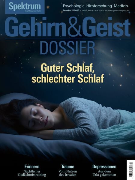 Gehirn&Geist Dossier 2/2025 Guter Schlaf, schlechter Schlaf, Paperback von Spektrum der Wissenschaft, Spektrum der Wissenschaft, 978-3-95892-964-7