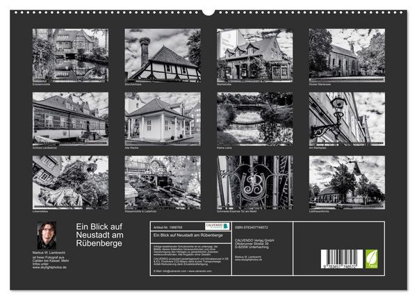 Produktbild: Ein Blick auf Neustadt am R&uuml;benberge (hochwertiger Premium Wandkalender 2026 DIN A2 quer), Kunstdruck in Hochglanz